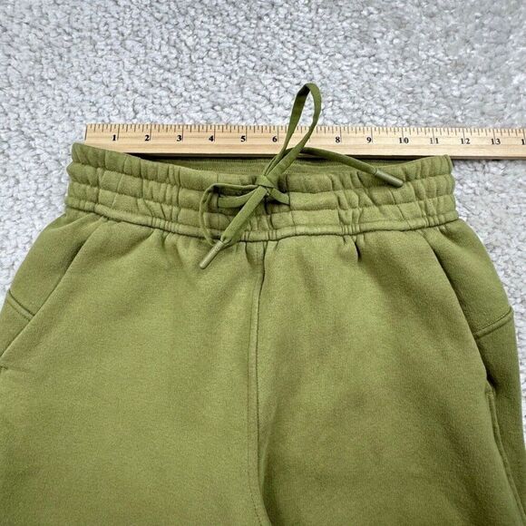 Lululemon Loungeful High Rise Wide Leg Crop Sweatpant Bronze Green - Picture 6 of 10